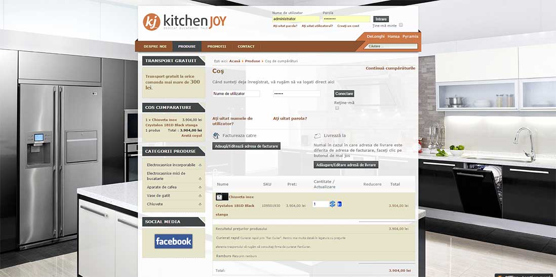 KitchenJoy - cos cumparaturi